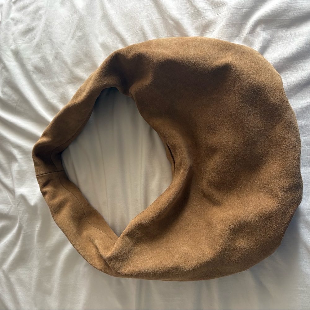Chic Brown Suede Hobo Bag - Picture 2 of 4